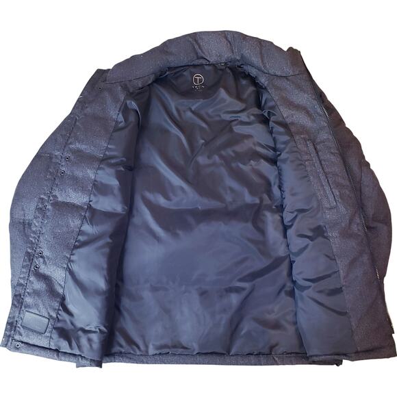 Tumi T-Tech Men's Size Large Down Filled Coat Quilted L8GRB Black *Missing Hood* - Picture 8 of 16